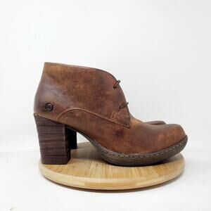 Born Boots Womens 9 Ramsey Ankle Brown Bootie Victorian Cottage Core Shoes